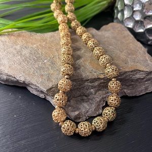 Vintage Monet Filigree Necklace